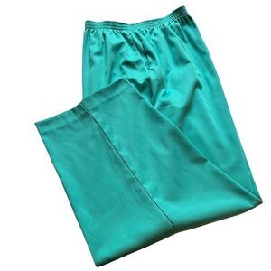 Alfred Dunner NWT slacks Aqua 24W elastic waist front pockets